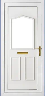 Stewart white uPVC door
