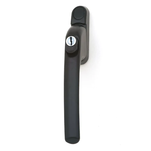 Black Locking Aluminium Window Handle - Anglian Home Improvements