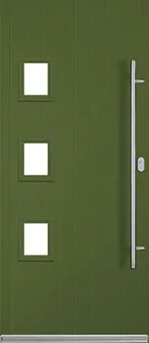 Bilbao Fern Green composite front door