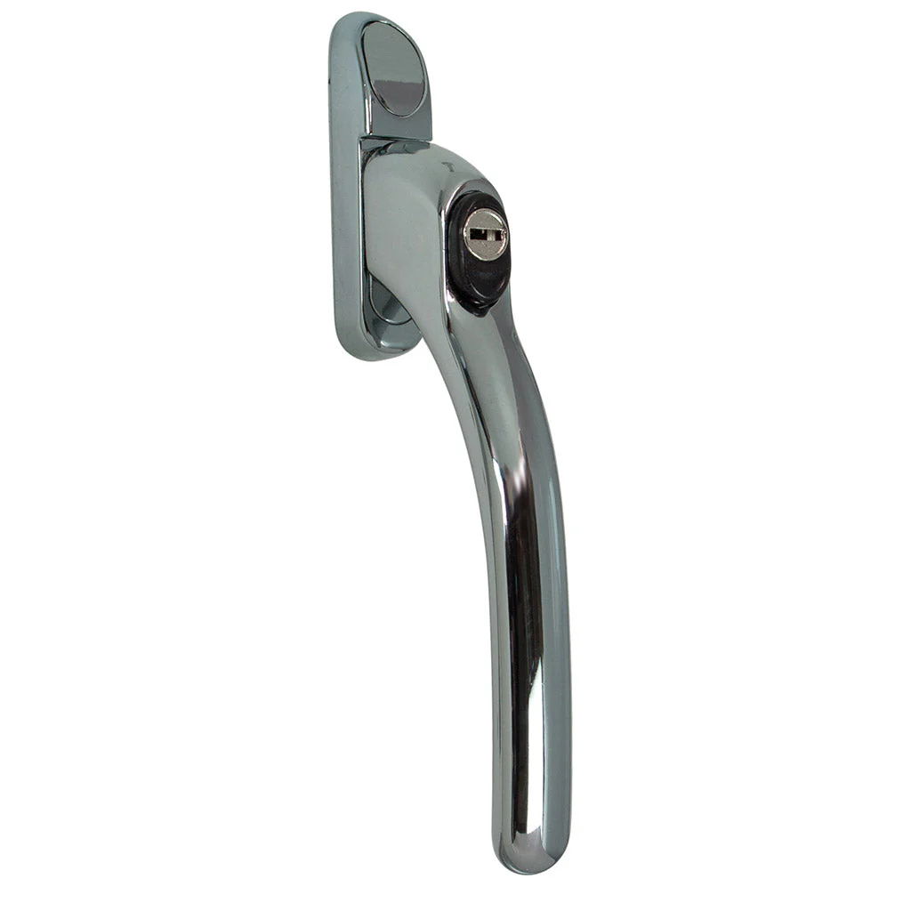 Chrome uPVC Casement Window Locking Handle, buy now at Anglian Home Improvements