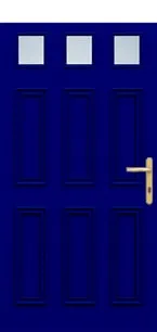 Tay Steel Blue wooden door