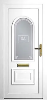 Lancaster white uPVC door