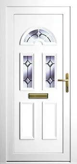 Jubilee white uPVC door