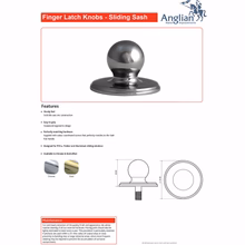 Load image into Gallery viewer, Decorative Latch Knob for Sash Window Features
