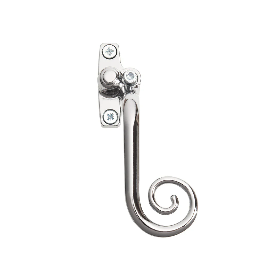 Chrome Right Handed Monkey Tail Window Handle, available at Anglian Home Improvements